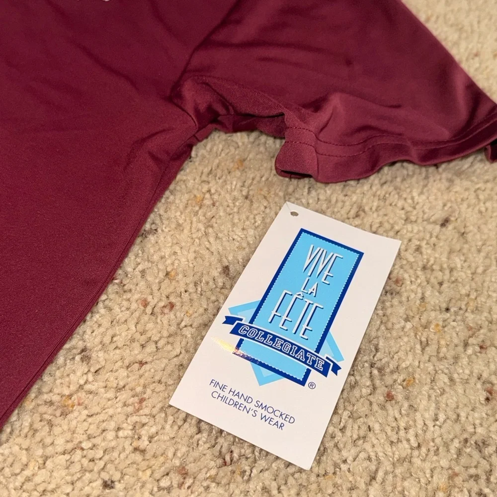 Kids’ Maroon Aggie Texas A&M Polo Shirt NWT